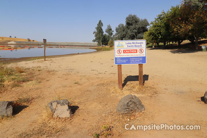 Lake McSwain Campground Swim Beach