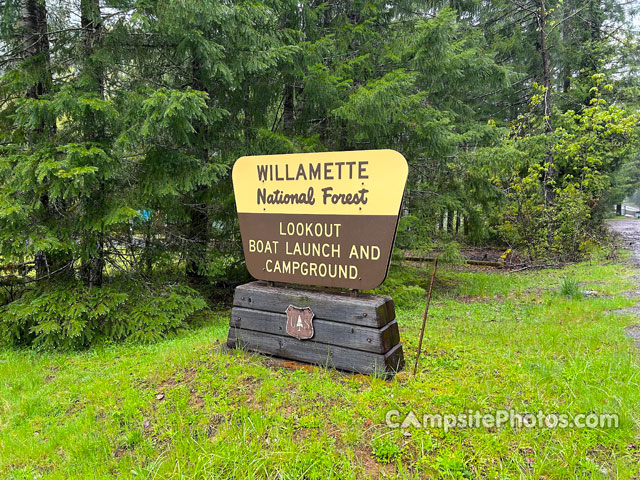 Lookout Campground Sign