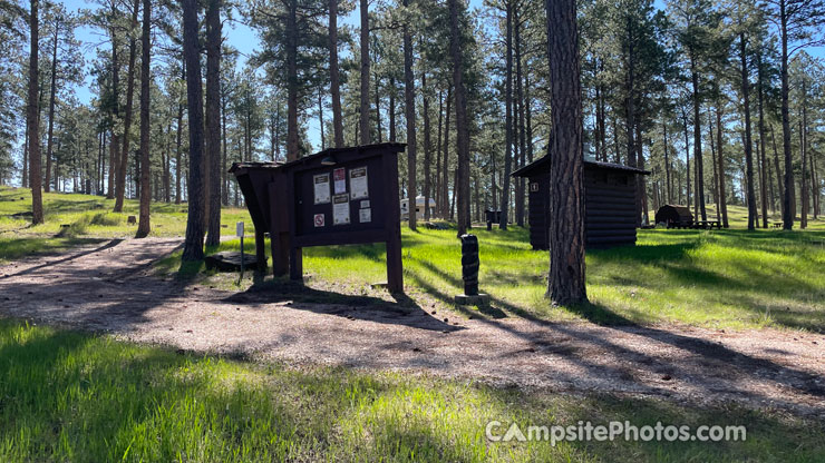 Comanche Park Campground Info Board