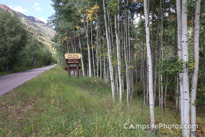 Silver Queen Campground Sign