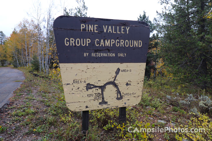 Pine Valley Group Campground Map