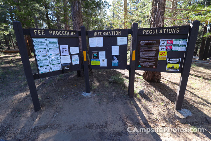 McGill Campground Info Board