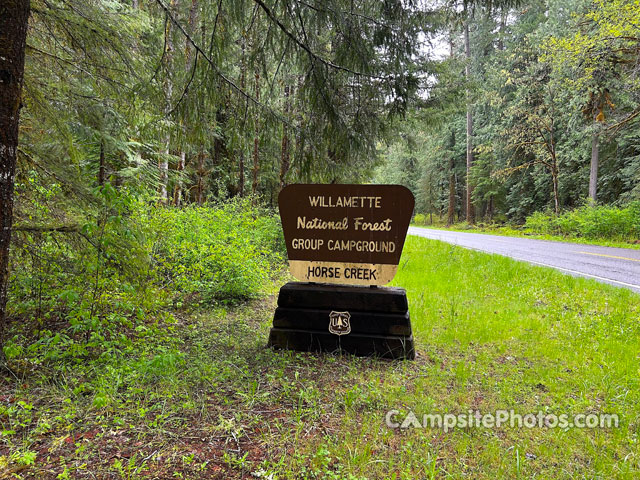 Horse Creek Campground Sign