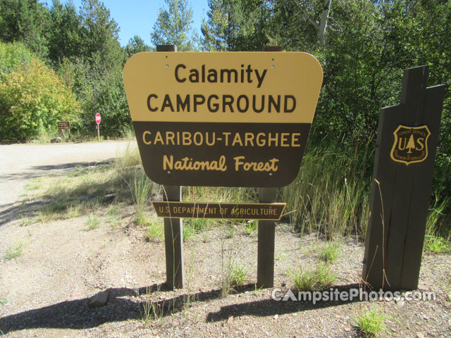 Calamity Campground Sign