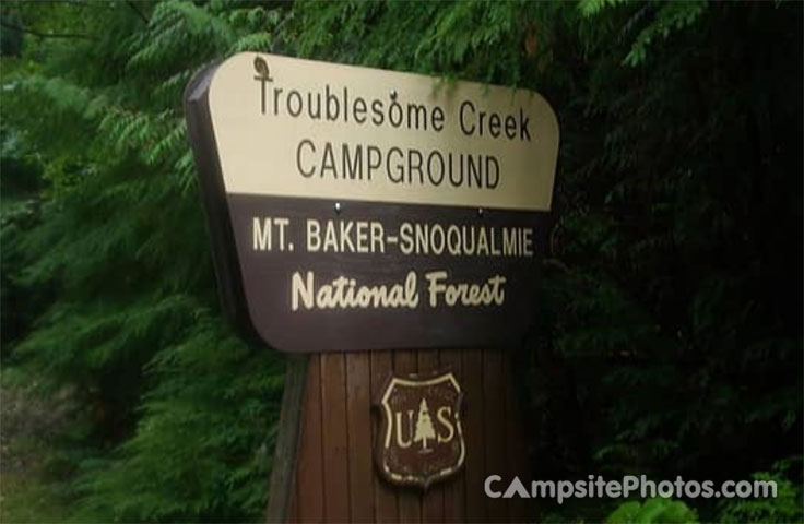 Troublesome Creek Campground Sign