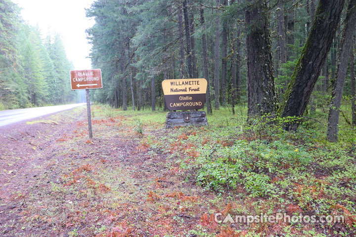 Olallie Campground Sign