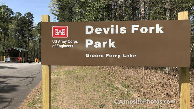 Devils Fork Park Sign