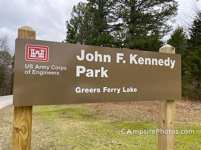 John F. Kennedy Park Sign