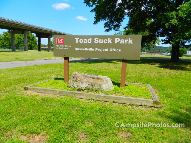 Toad Suck Park Sign