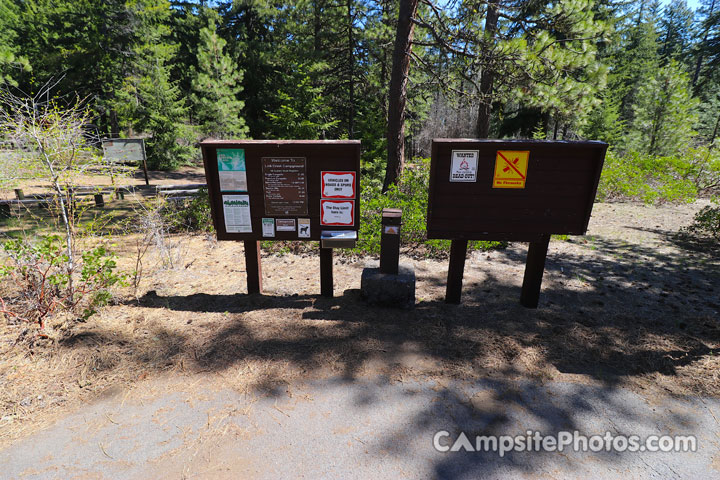 Link Creek Campground Info Board