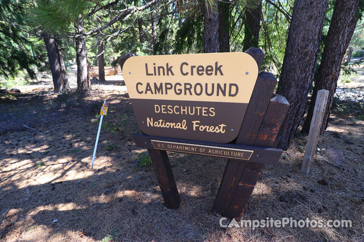 Link Creek Campground Sign