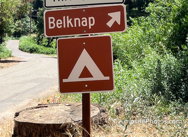 Belknap Campground Sign