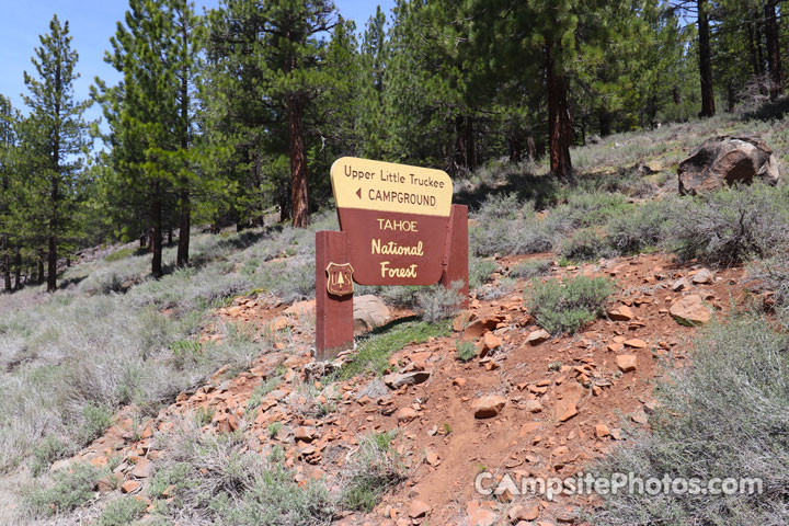 Upper Little Truckee Campground Sign