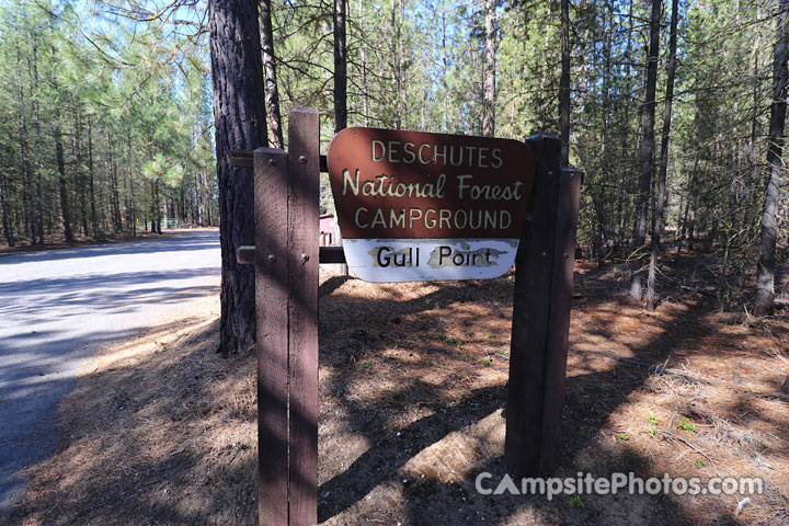 Gull Point Campground Sign