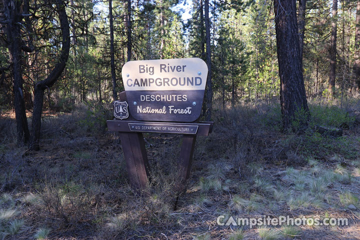 Big River Campground Sign