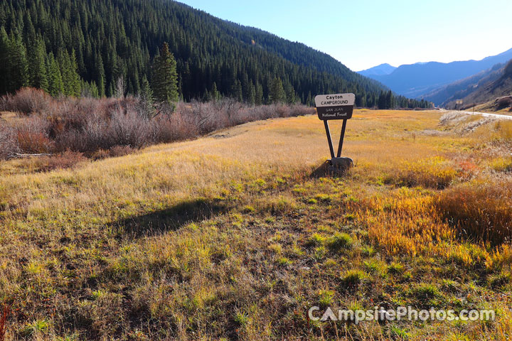 Cayton Campground Sign