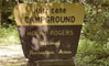 Hurricane Campground Sign