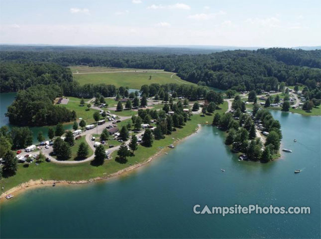 Battle Run Campground Aerial