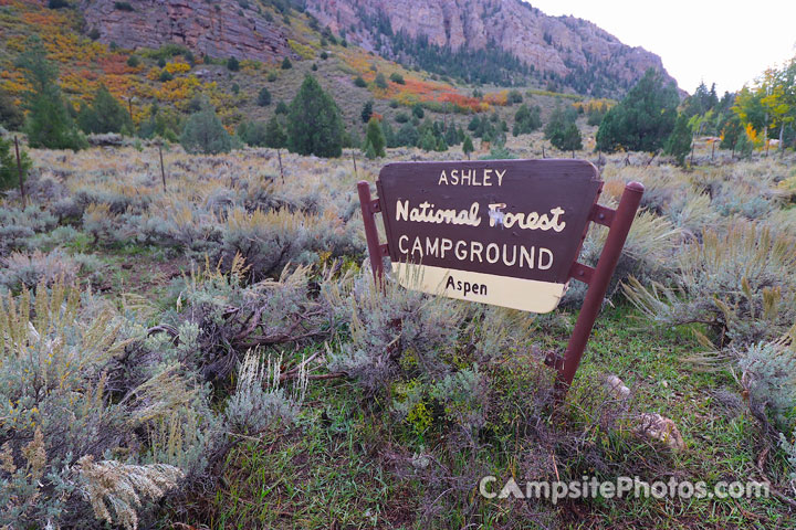Aspen Campground Sign
