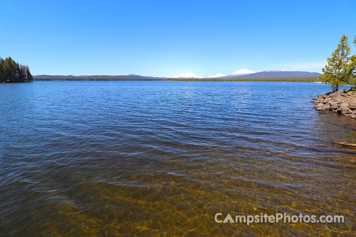 Crane Prairie Campground Craine Prairie Reservoir View