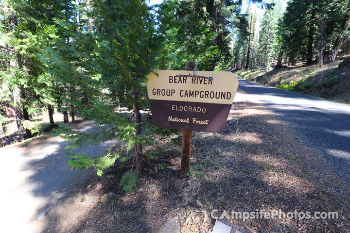 Bear River Group Campground Sign