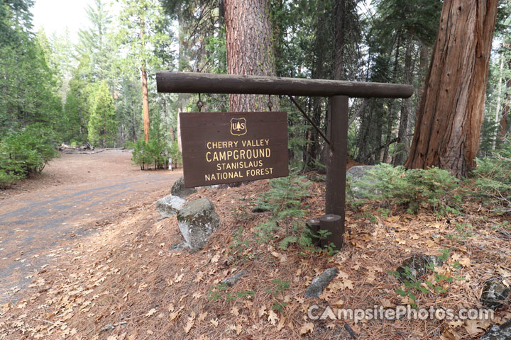 Cherry Valley Campground Sign