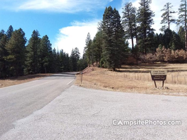 Clear Creek Campground Sign