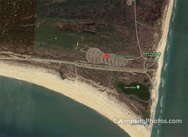 Cape Point Campground Aerial