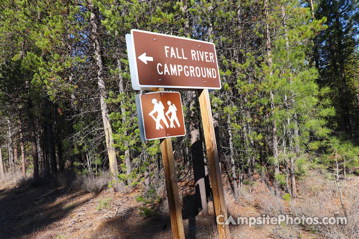 Fall River Campground Sign