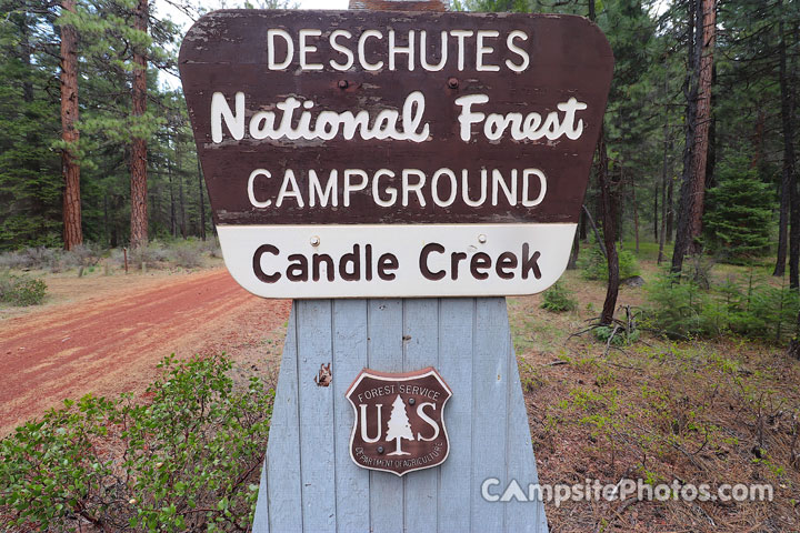 Candle Creek Campground Sign