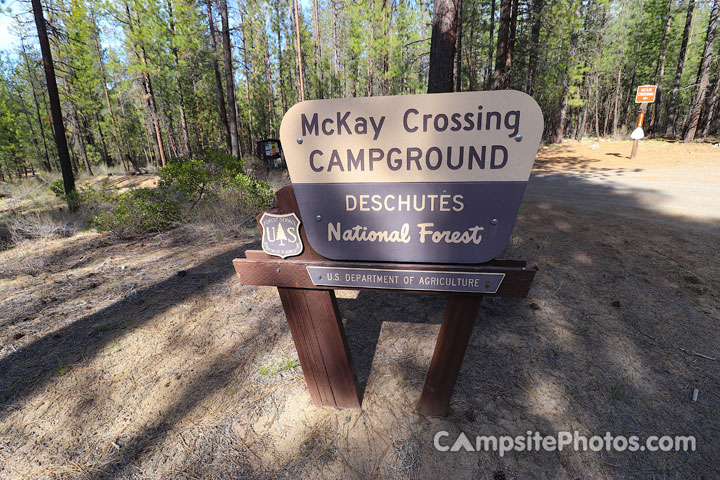 McKay Crossing Campground Sign