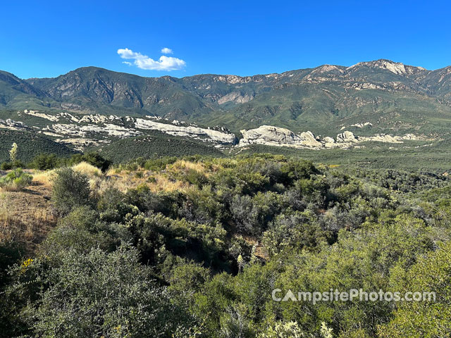 Middle Lion Campground Piedra Blanca Formations View