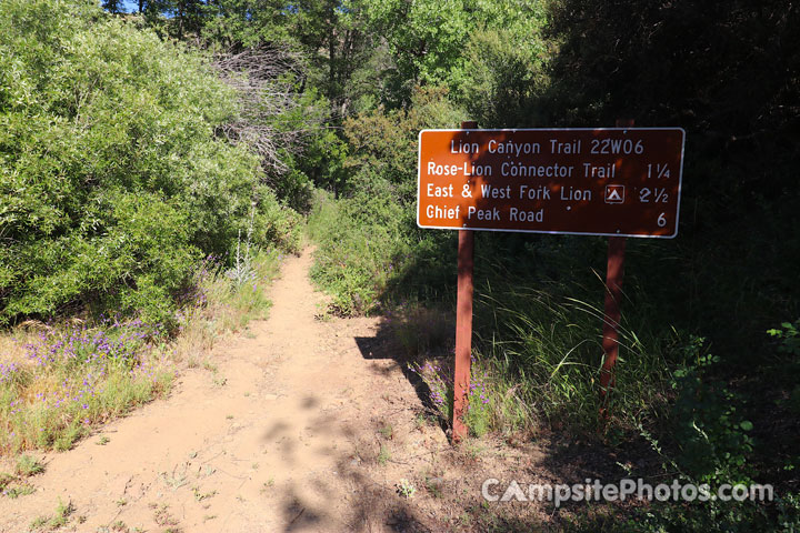 Middle Lion Campground Trailhead