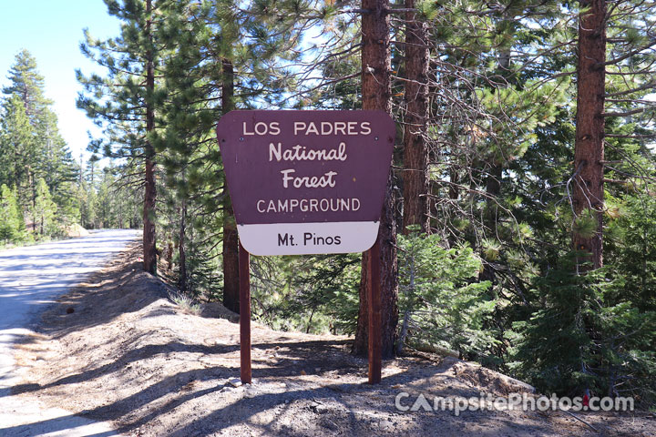 Mt. Pinos Campground Sign