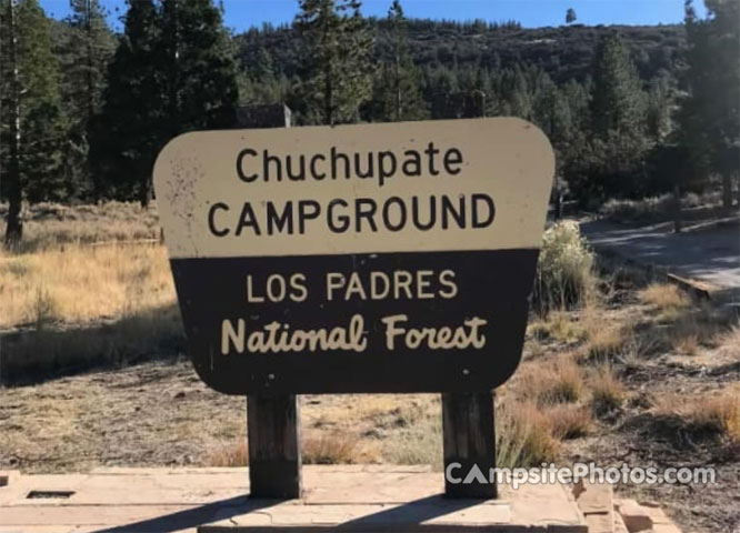 Chuchupate Campground Sign