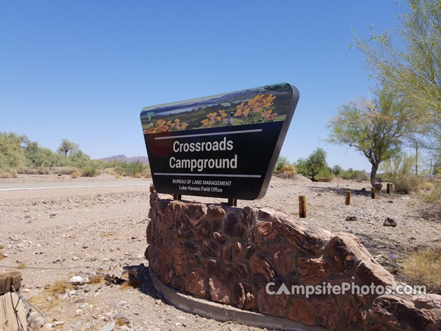 Crossroads Campground Sign