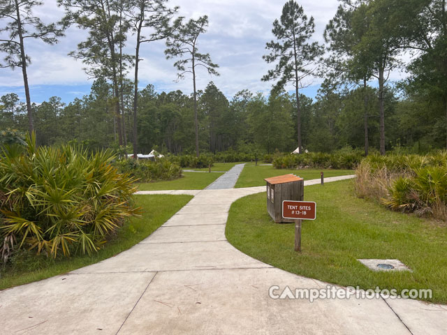 Colt Creek State Park Tent Access