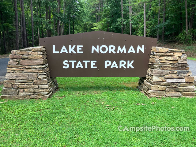 Lake Norman State Park Sign