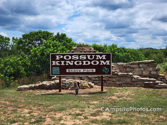 Possum Kingdom State Park Sign