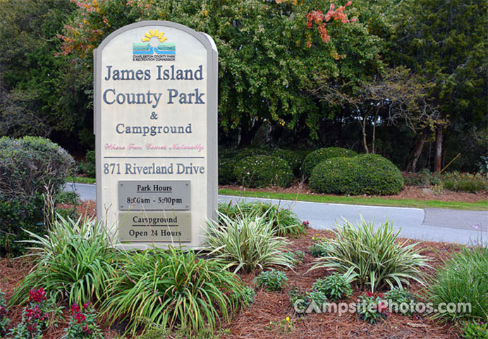 James Island County Park Sign