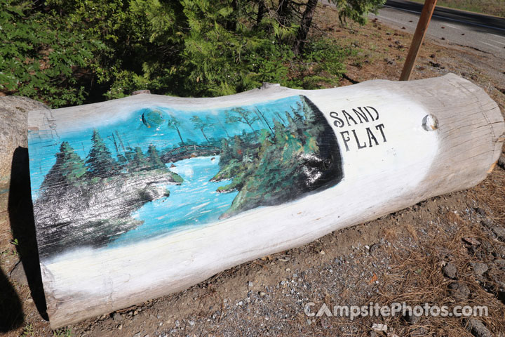 Sand Flat Sign