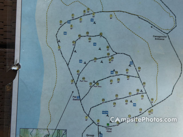 Blue Lake Campground Map