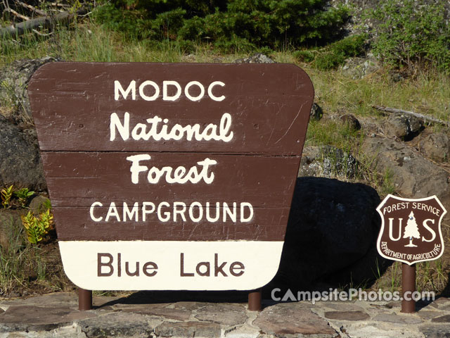 Blue Lake Campground Sign