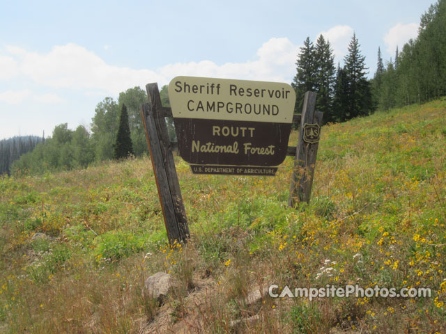 Sheriff Reservoir Sign