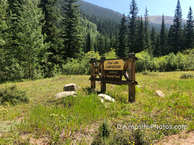 Clear Lake Campground Sign