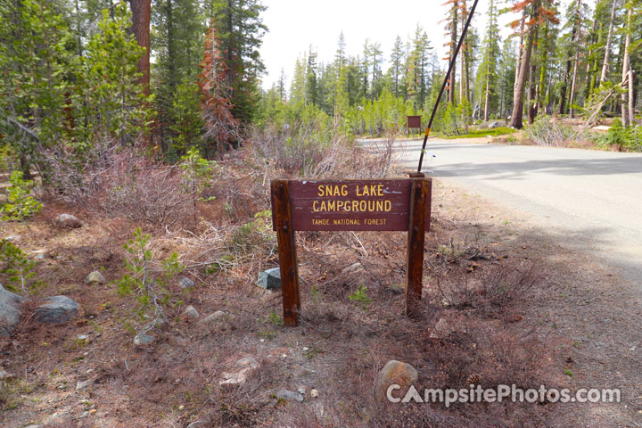 Snag Lake Campground Sign