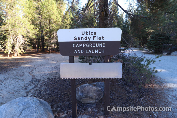 Sandy Flat Campground Sign