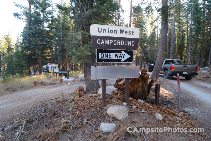 Union Reservoir West Campground Sign