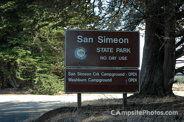 San Simeon SP Sign