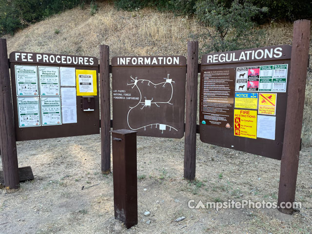 Ponderosa Campground Info Sign